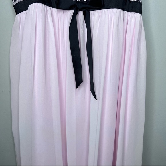 Jessica Mclintock Girls Vintage Pink & Black Chiffon Dress Size 16 - Picture 4 of 9